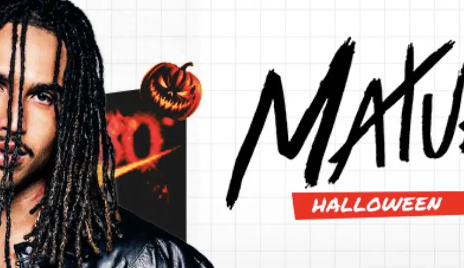 Tubarão vai tremer com o trap de Matuê no Halloween da Hangar. Dia 31 de outubro de 2026. Ingressos você encontra aqui.