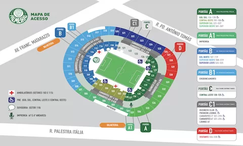 Top: 4 setores no Allianz?Parque para ver shows
