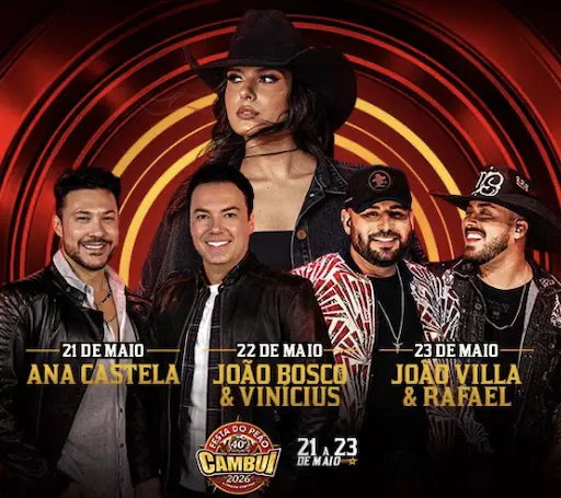 Não perca Ana Castela na Festa do Peão de Cambuí. Dia 21 de maio de 2026.