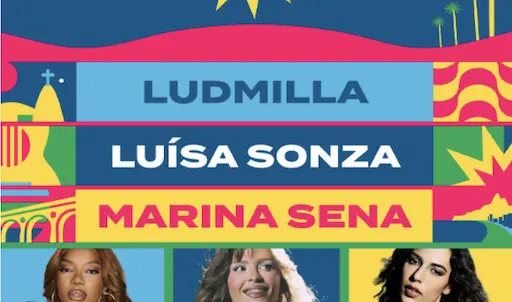 Ludmilla no Festival de Inverno 2026 na Marina da Glória.